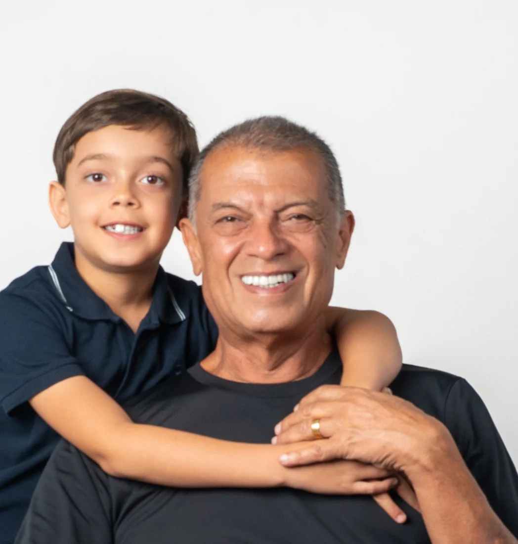 Delegado Nugoli com o filho mais novo
